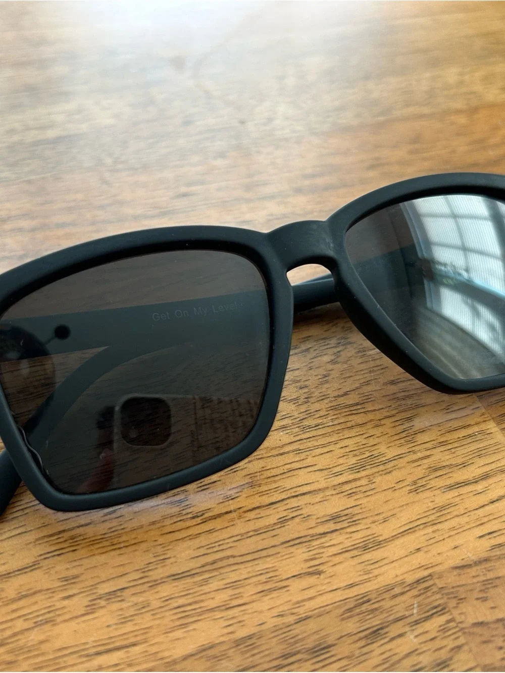 Goodr Kids Size - Matte Black Square Sunglasses - Dark Smoke Lenses